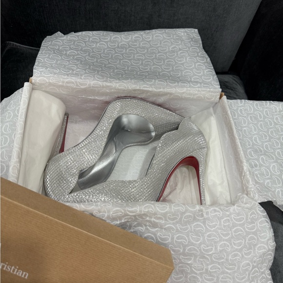 Christian Louboutin Hot Chick 100mm Silver - Picture 6 of 7